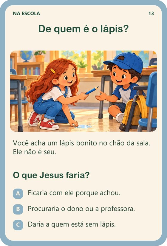 Carta 13: De quem é o lápis?
